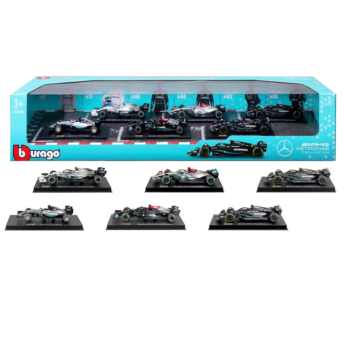 Maisto 1:43 Highly Detailed Formula One Car Red Bull Ferrari Mercedes Diecast