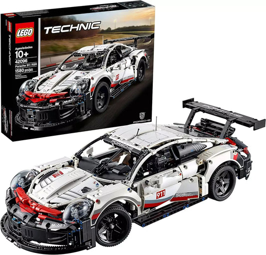LEGO Technic Porsche 911 RSR Race Car Model Building Kit 42096, Advanced Replica