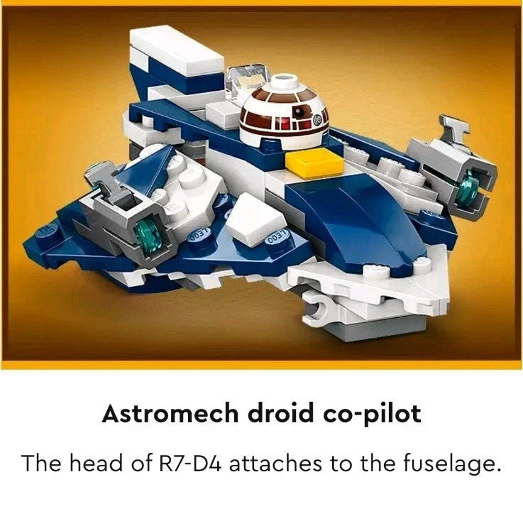 LEGO Star Wars Plo Koon's Jedi Starfighter Microfighter 75400 Brand New & Sealed