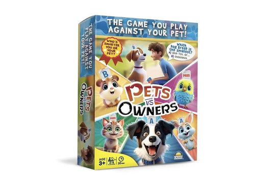 Crown Pets vs Owners Family Kids Fun Party Guessing Trivia/Dice Game 8y+