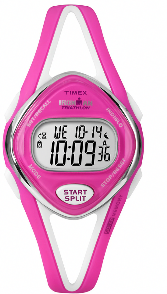 Timex IRONMAN® Women's T5K655 50 Lap Sleek Watch Pink/White