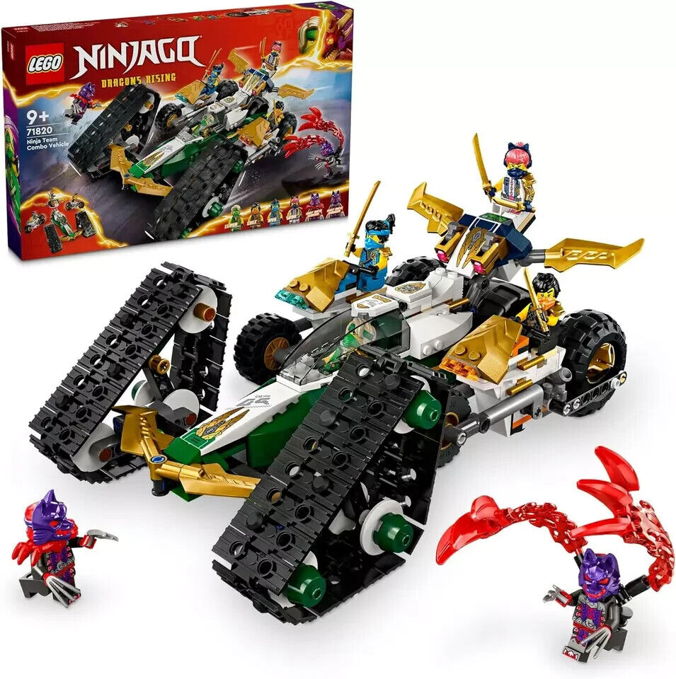 LEGO  71820 NINJAGO Ninja Team Combo Vehicle 4-in-1 Brand New Sealed