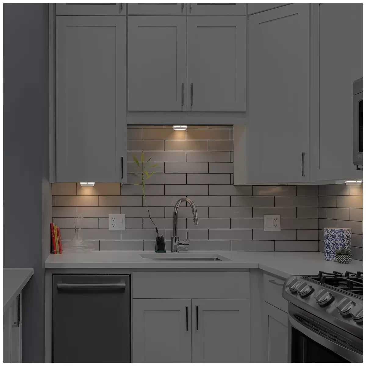 NEW Infinity X1 Under Cabinet Light Anywhere 2 Pack Motion Sensor Rechargeable