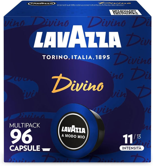 Pack of 96 Lavazza A Modo Mio Divino Coffee Capsules Pods Chocolate 6 x 16