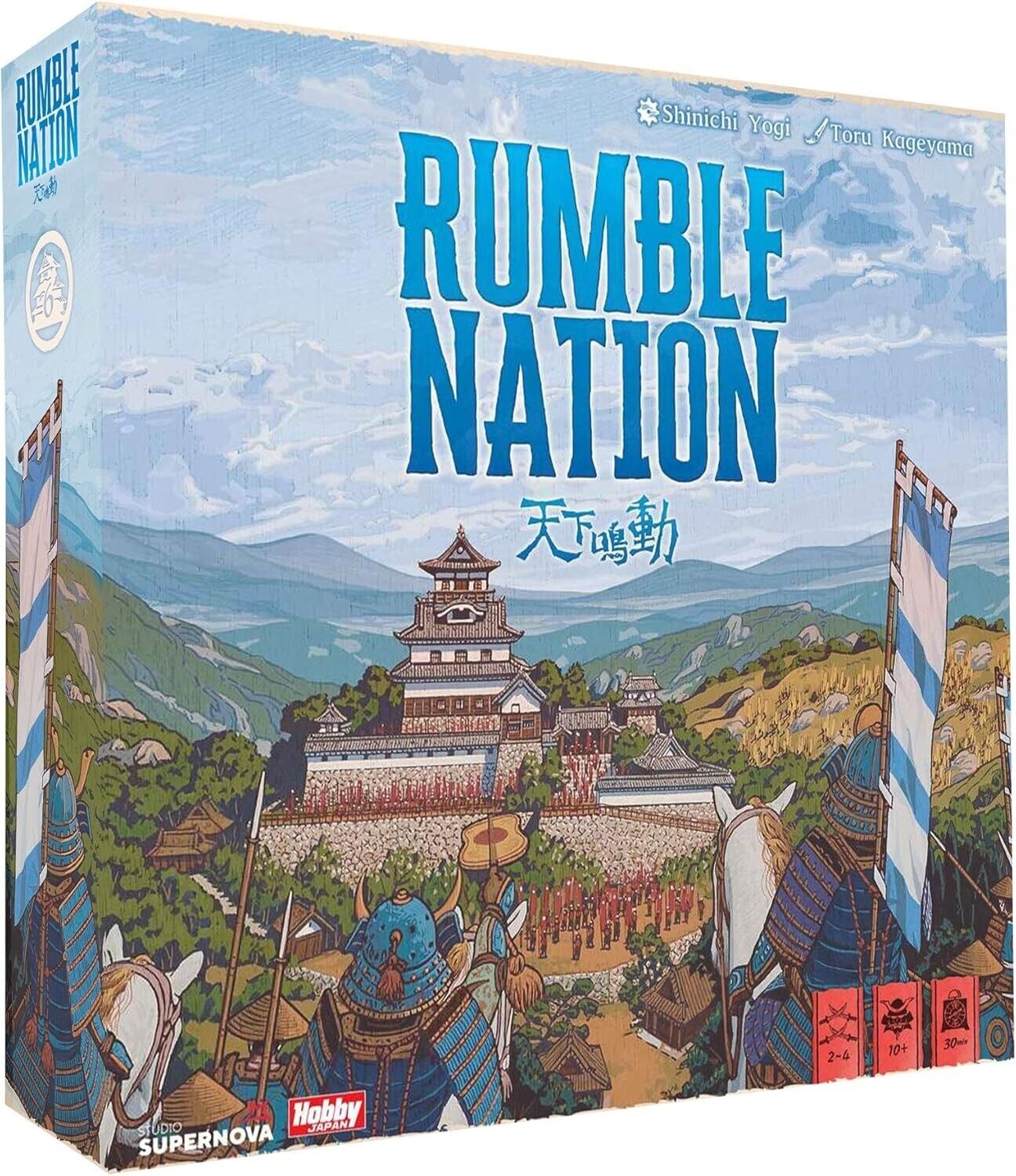 Hobby Japan Rumble Nation Board Game Tenka Meidou 10+ For 2-4 International Ver