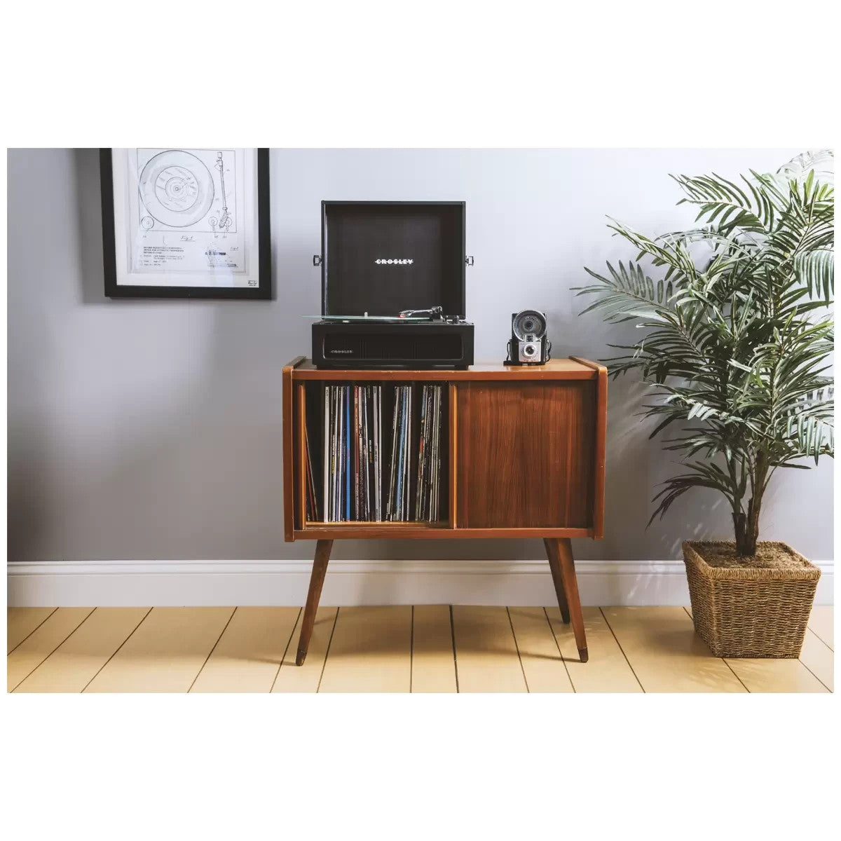 Crosley Voyager Portable Bluetooth Turntable, Black
