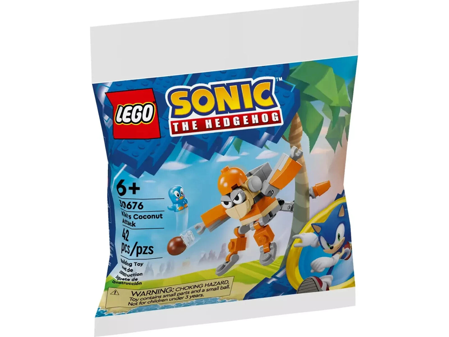 LEGO 30676 Sonic the Hedgehog Kiki's Coconut Attack Polybag Gamer Toy Gift