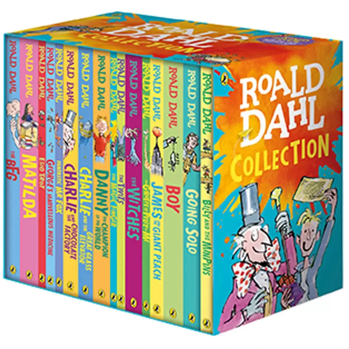 New Roald Dahl 16 Book Collection Box Set Kids Children Reading Set Gift