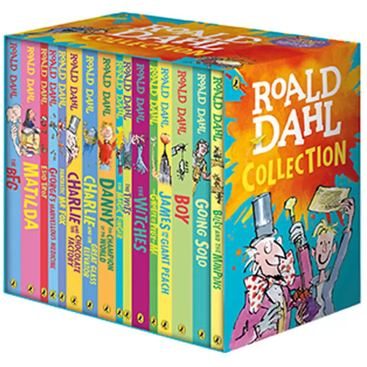 New Roald Dahl 16 Book Collection Box Set Kids Children Reading Set Gift