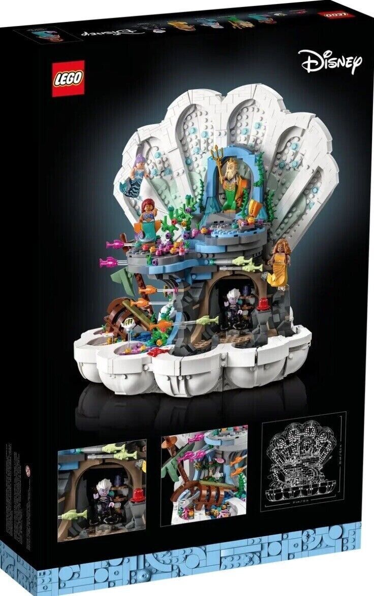 Lego The Little Mermaid Royal Clamshell 43225 Brand New in Box AU Seller