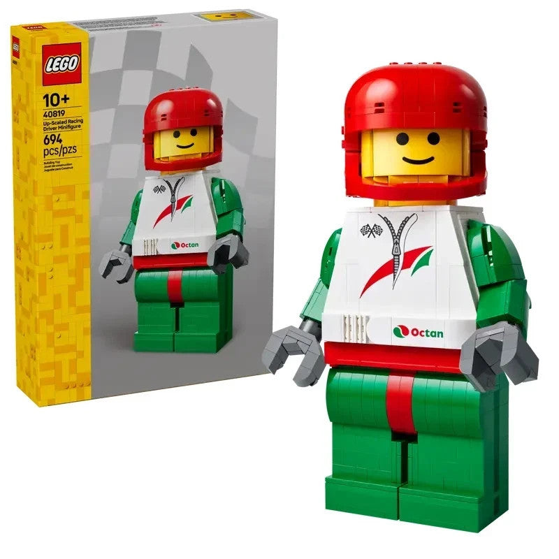 LEGO 40819 Up-Scaled Racing Driver Minifigure. Damaged Box