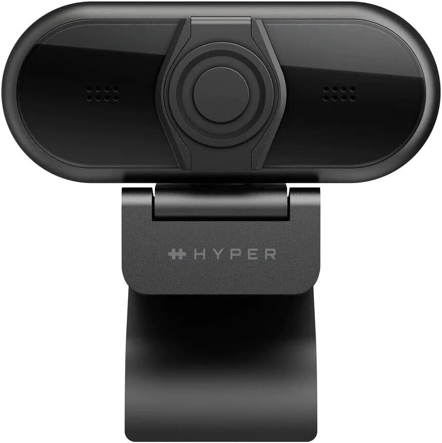 Hyperdrive HyperCam Highest Quality HD 1080p with Stereo Sound USB Webcam Black