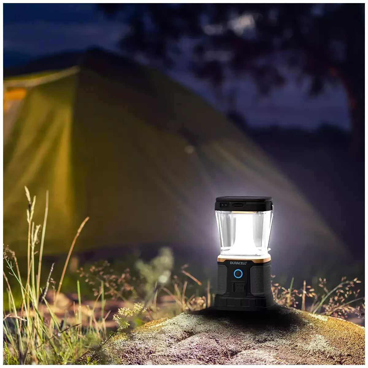 Duracell 3000 Lumen Rechargeable Lantern Camping Hiking Light Battery Solar USB