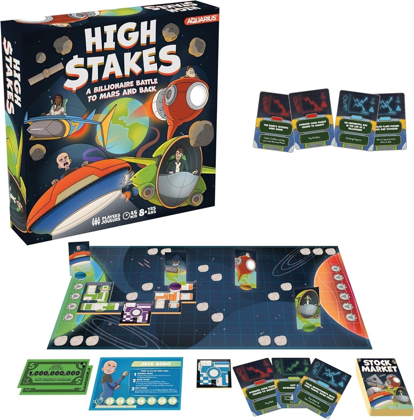 High Stakes $takes Billionaires Battle To Mars Board Game Aquarius