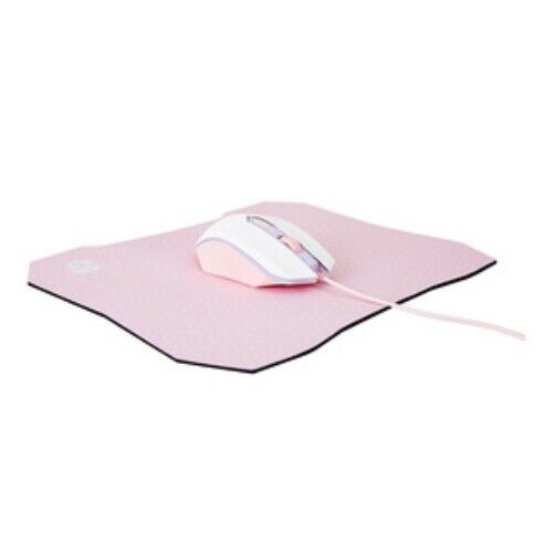 Gaming 4 in 1 combo Keyboard Mouse with Pad Stereo Headphone Mic Student Pink