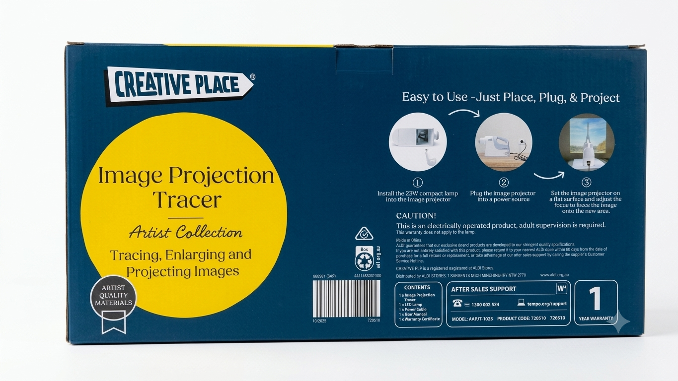 Creative Place Art Image Projection Tracer Painting EZ Enlarge Tracing Projector