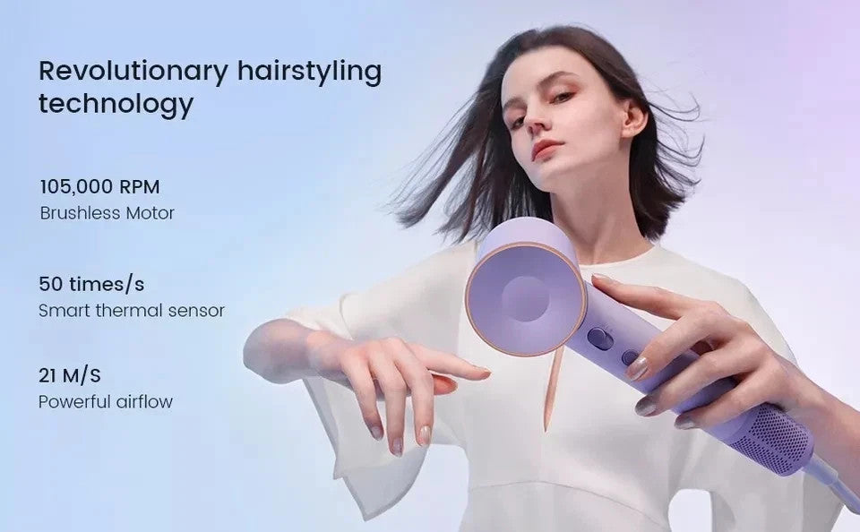 Laifen SE High-Speed Hair Dryer Purple 1HD12-G-AU-PU-002 | New - Free Shipping