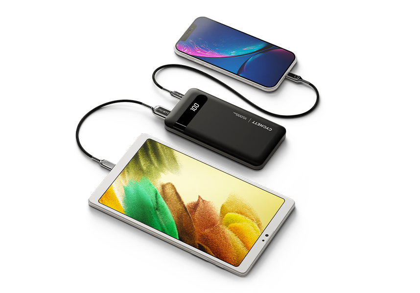 Cygnett ChargeUp Juice 10000mAh Power Bank Pocket Battery Pack USB A + USB C
