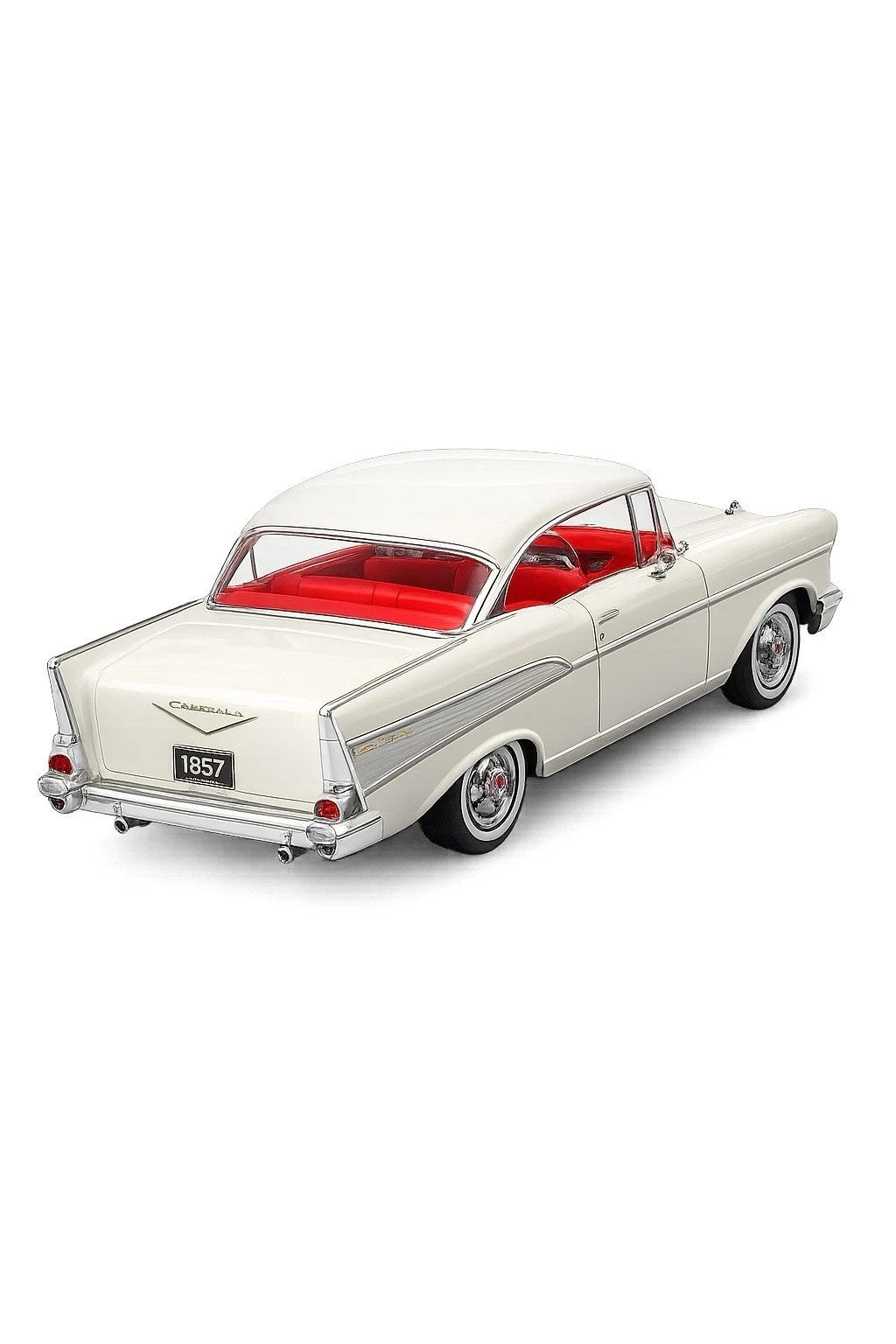 Maisto 1:18 Diecast Special Edition – 1957 Chevrolet Bel Air Coupe Cream White