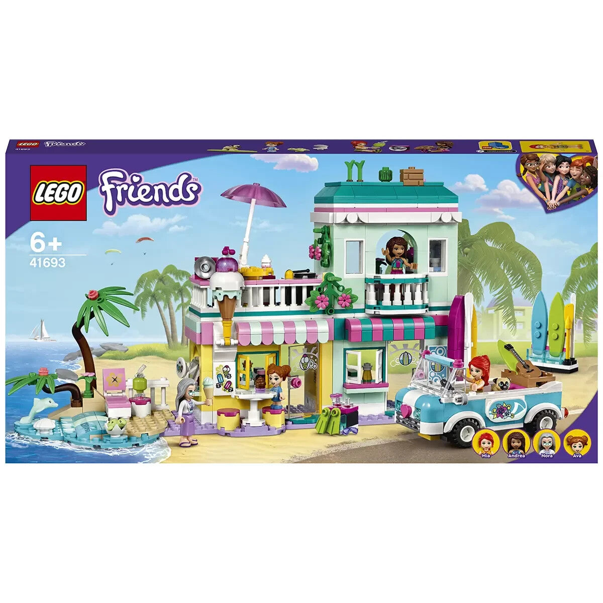 LEGO Friends Surfer Beachfront 41693 Mia’s grandmother apartment NEW Damaged Box
