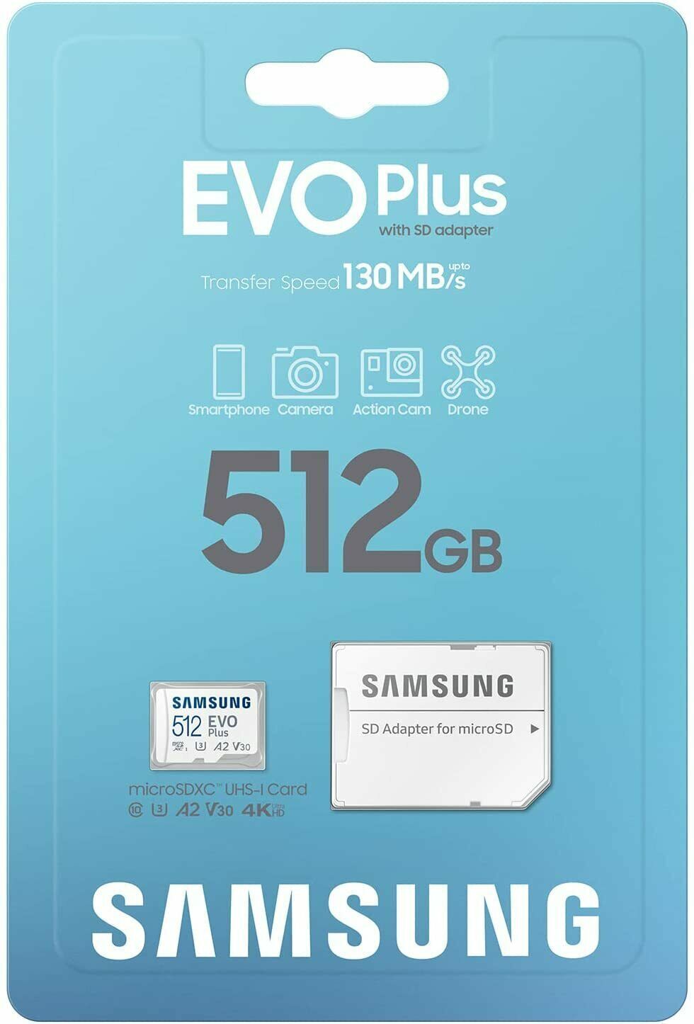 Micro SD Card SamSung Evo Plus 512GB Class 10 SDHC SDXC Memory 