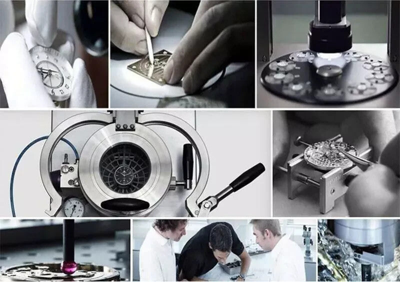 OUYAWEI Men mechanical watch Top Brand Luxury army gold colour stainless steel