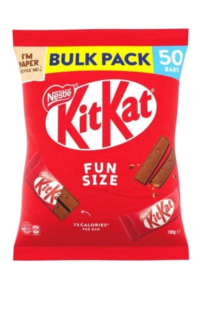 Nestle Kit Kat Chocolate, 50x14g Original Nestle KitKat 700g Bag Chocolate Bar