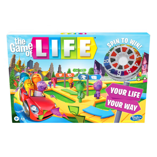 The Game Of Life Board Game Action Cards Gameboard 2-4 Players for Family Kids