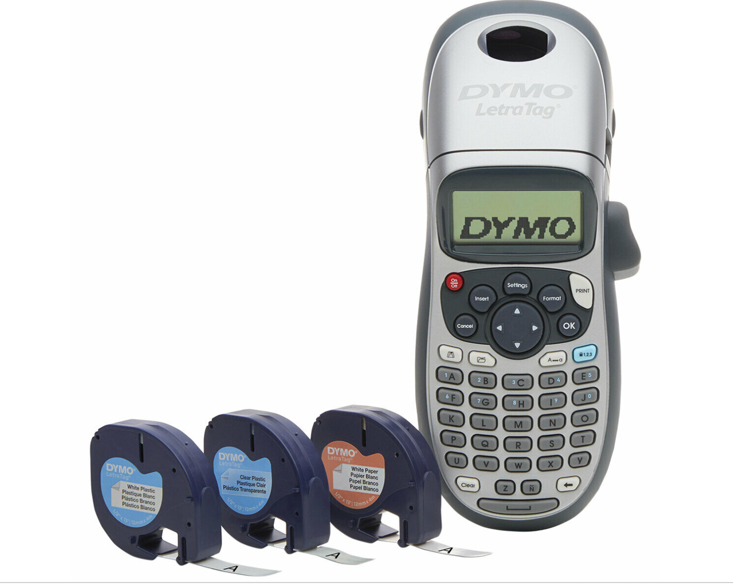 Dymo Letratag Handheld Label Maker With 3 Label Tapes