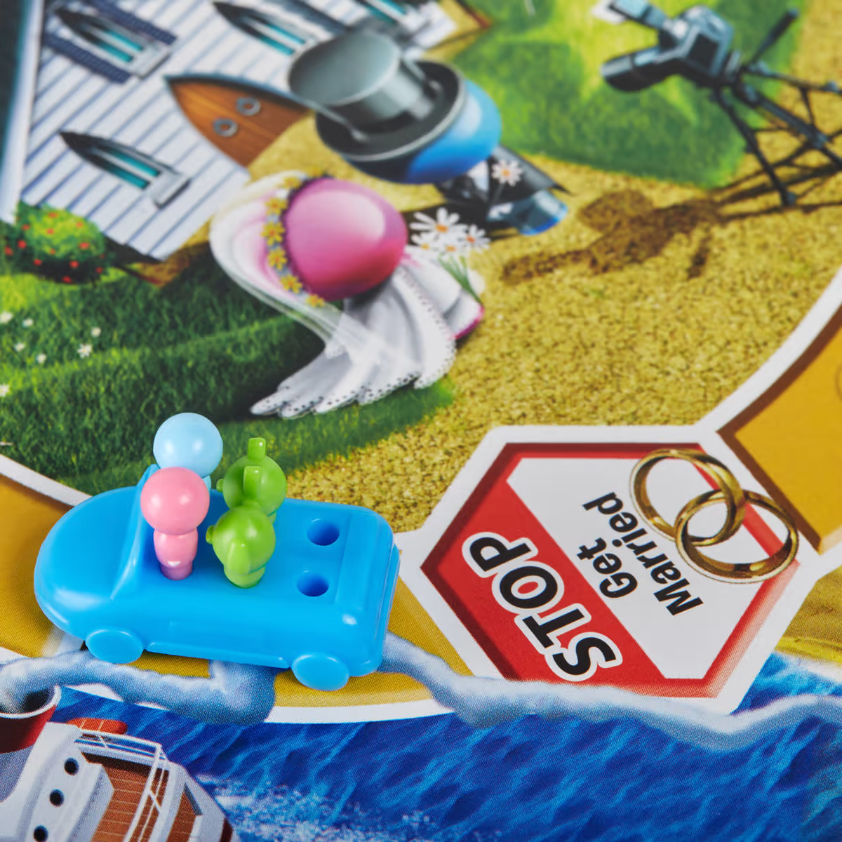 The Game Of Life Board Game Action Cards Gameboard 2-4 Players for Family Kids