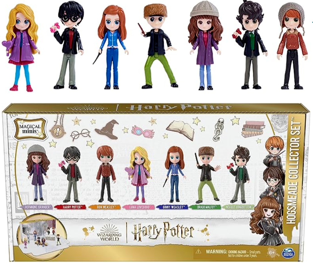 Harry Potter Magical Minis Hogsmeade Collection 7 Figure Set 8cm Playset