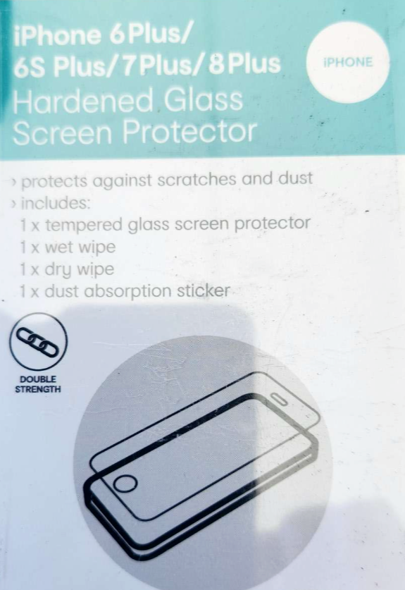 Tempered Hardened Glass Screen Protector for iPhone 6 Plus 6S Plus 7 Plus 8 Plus