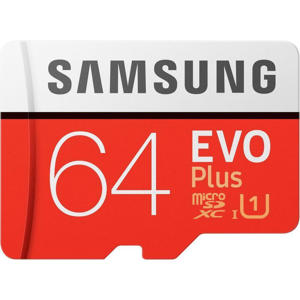 Micro SD Card SamSung Evo Plus 64GB Class 10 SDHC SDXC Memory 