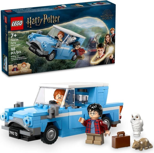 LEGO 76424 Harry Potter Flying Ford Anglia Hedwig Owl Ron Weasley