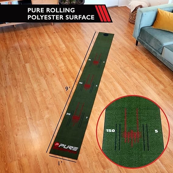 Pure2Improve Perfect Stroke Putting Mat 275 x 30 cm