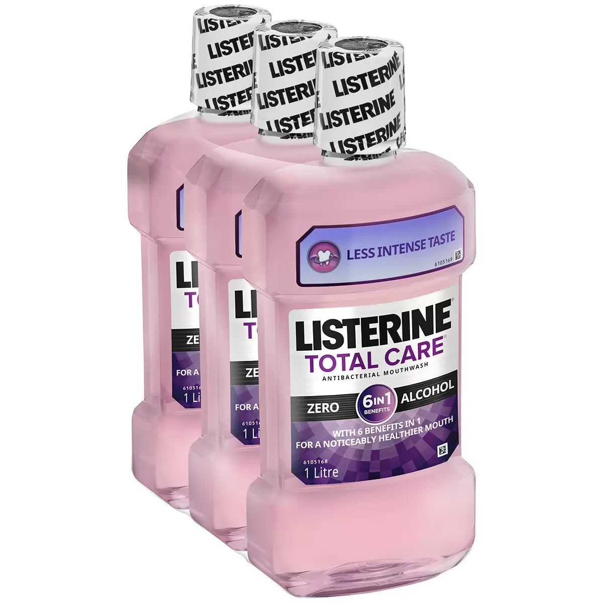 3 x1 L Listerine Total Care Zero Alcohol Mouthwash