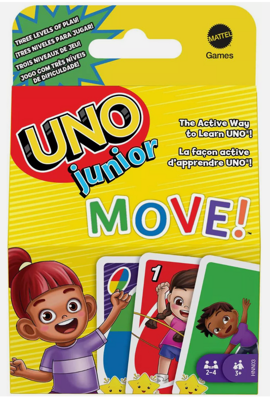 UNO Junior Move Card Game 2 - 4 players Age 3+