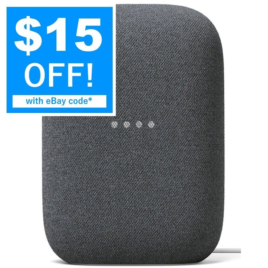 Google Nest Audio Smart Speaker (Charcoal) GA01586-AU Brand New