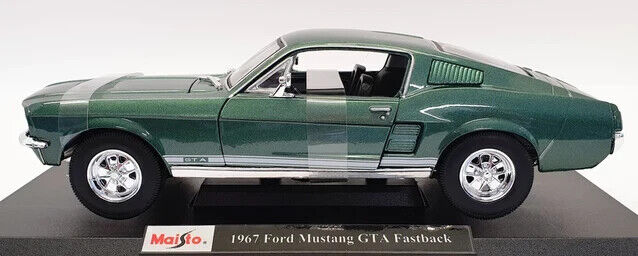 Maisto 1/18 Diecast Special Edition 1967 Ford Mustang GTA Fastbacks Green