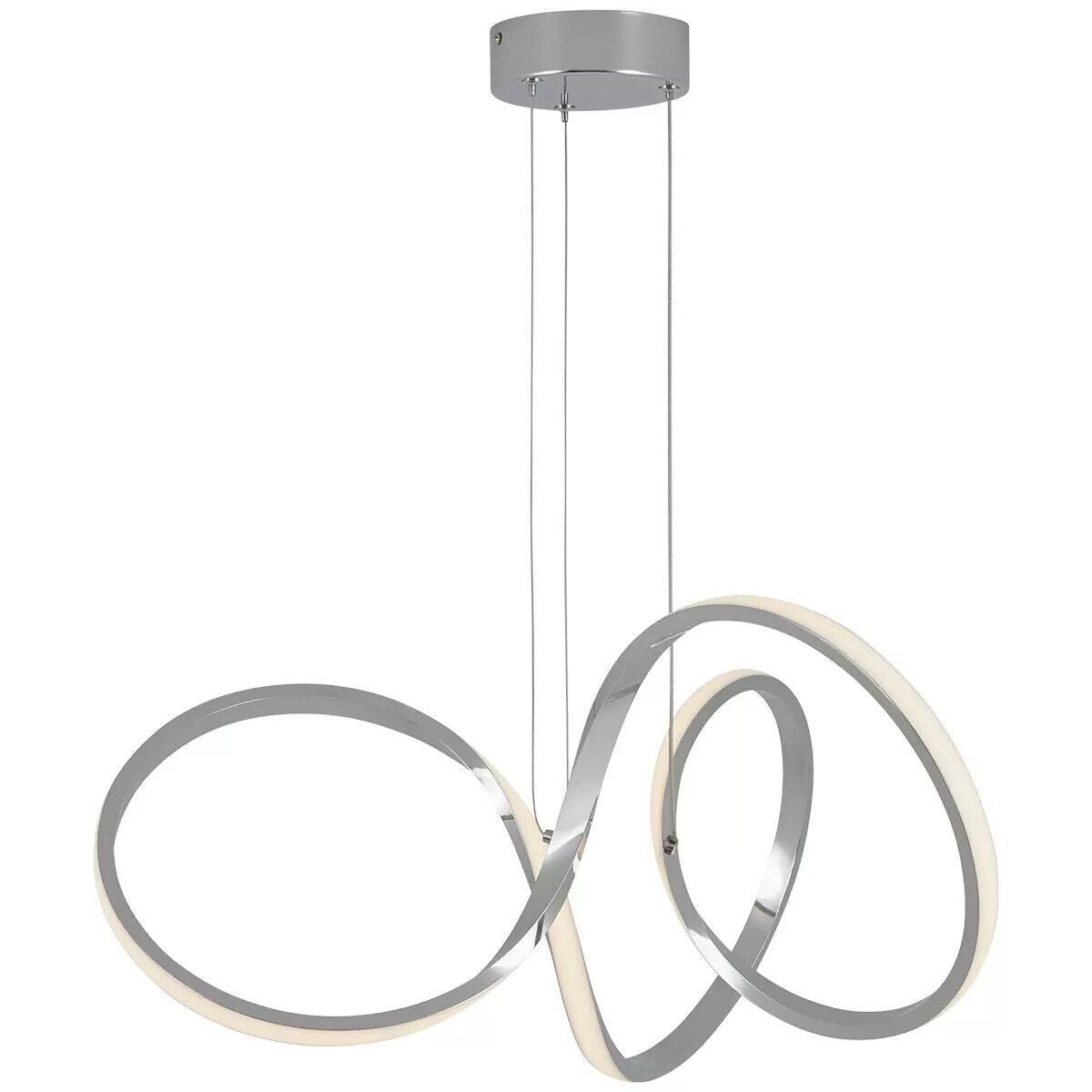 Artika Swirl Integrated LED Pendant Light Dimmable Adjustable Height