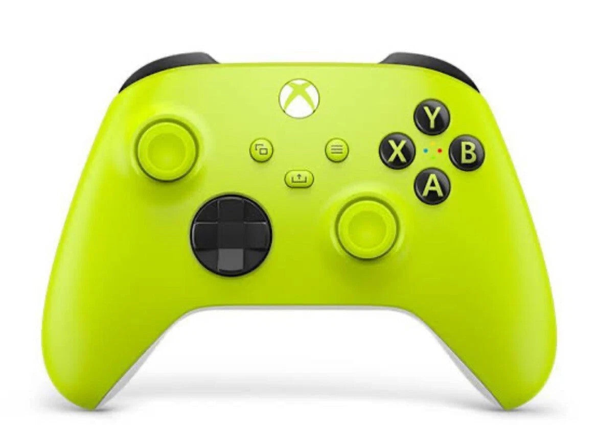 Genuine Microsoft Xbox Series X S Controller Carbon - Electric Volt Brand New