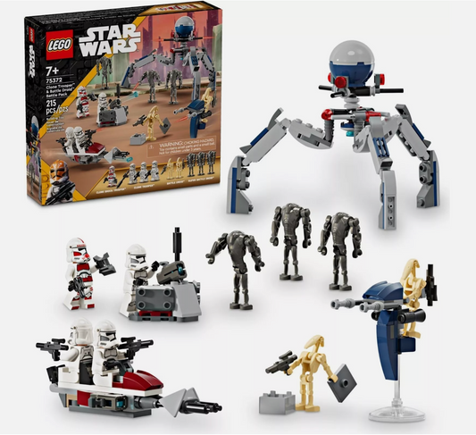 LEGO Star Wars 75372 Clone Trooper & Battle Droid Battle Pack Age 7+