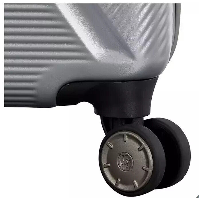 Samsonite Element XLT Luggage 2 Piece Set Silver 20" carry-on 27" Spinner