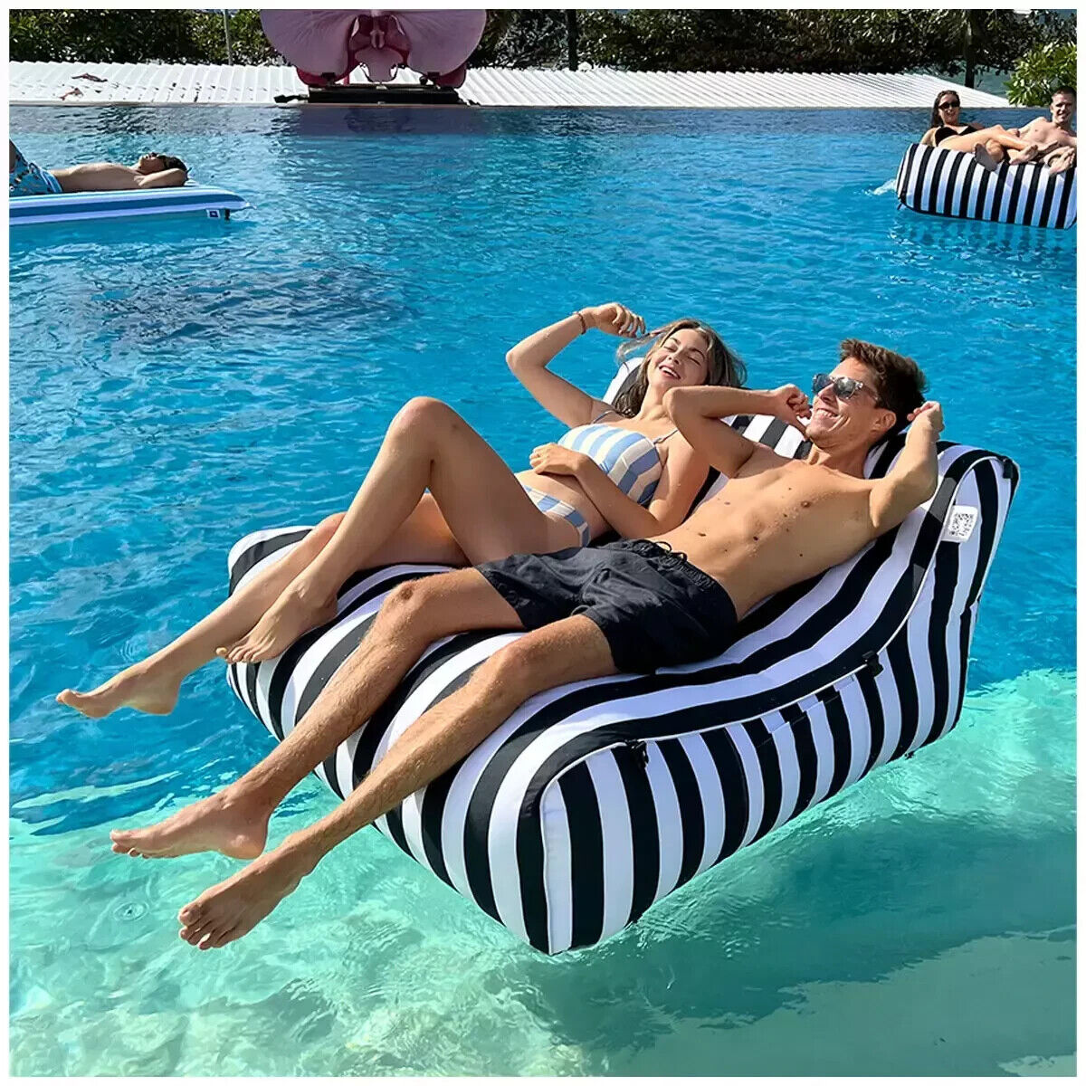 Acqua Boss Premium Luxe Pool Float Lounger Floating Pool Lounge 2 Person