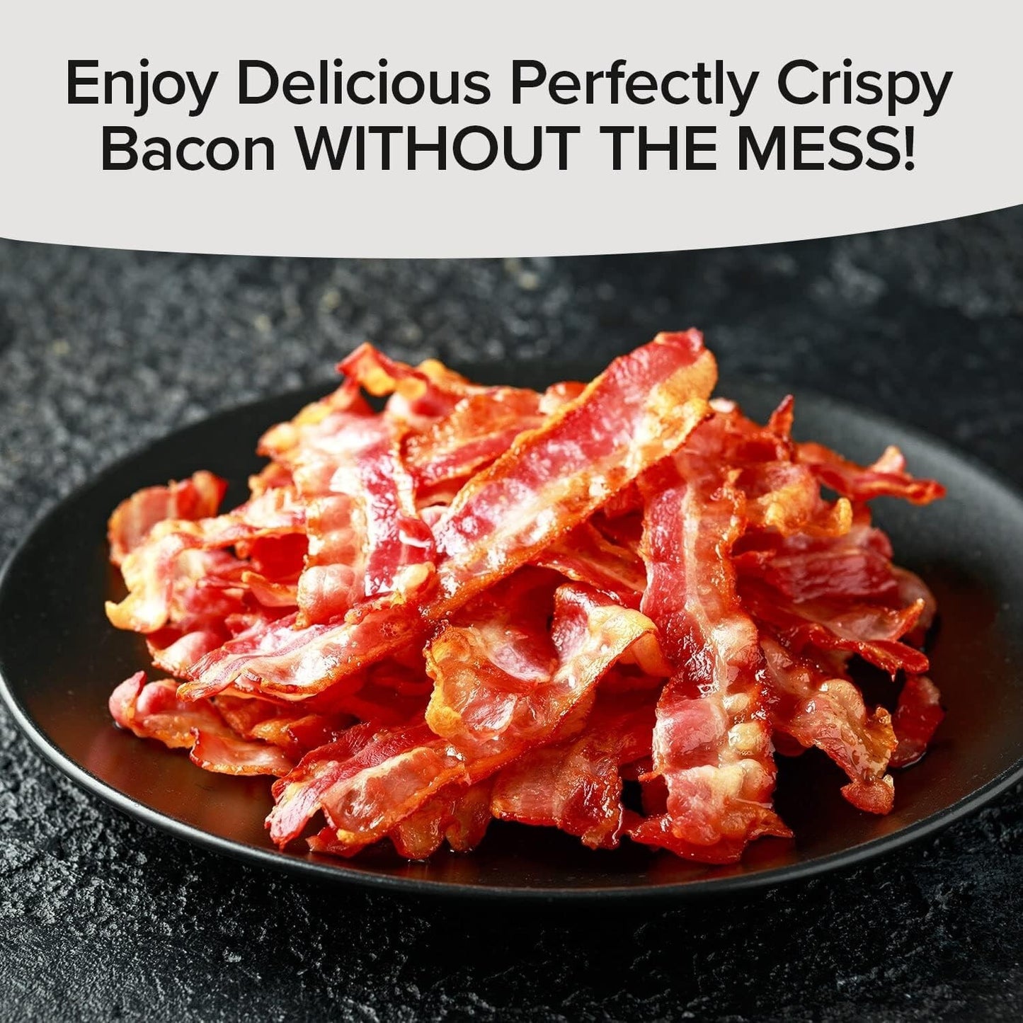 Genuine Yummy Can Bacon As Seen on TV Make Crispy Healthy Bacon in Microwave