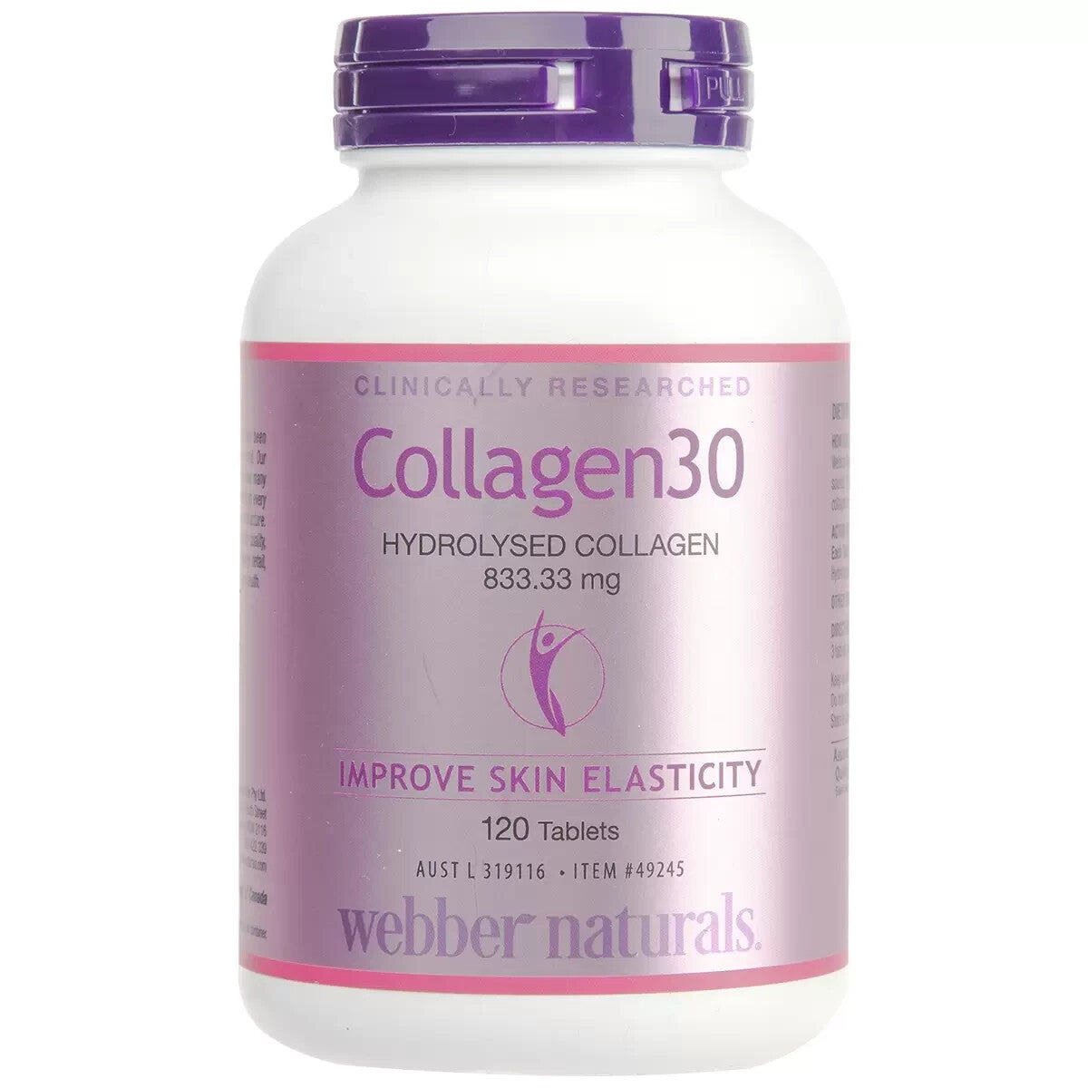 Webber Naturals Collagen30 120 Tablets - Hydrolysed Collogen 833.33mg