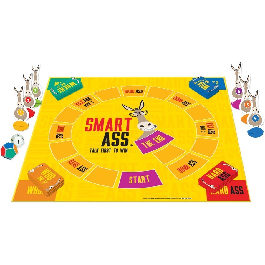 Smart Ass Trivia Board Game NEW - Talk First To Win