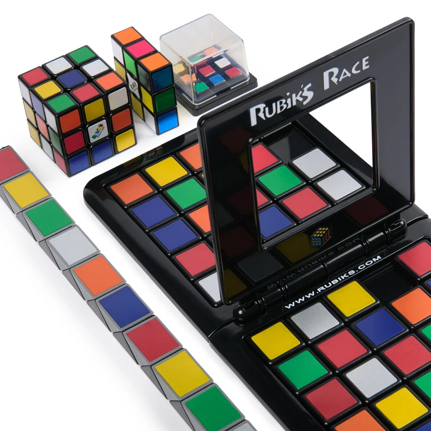 Genuine Rubik's Metallic Edition Solvers Pack Race Cube Edge Twist Torsade Game