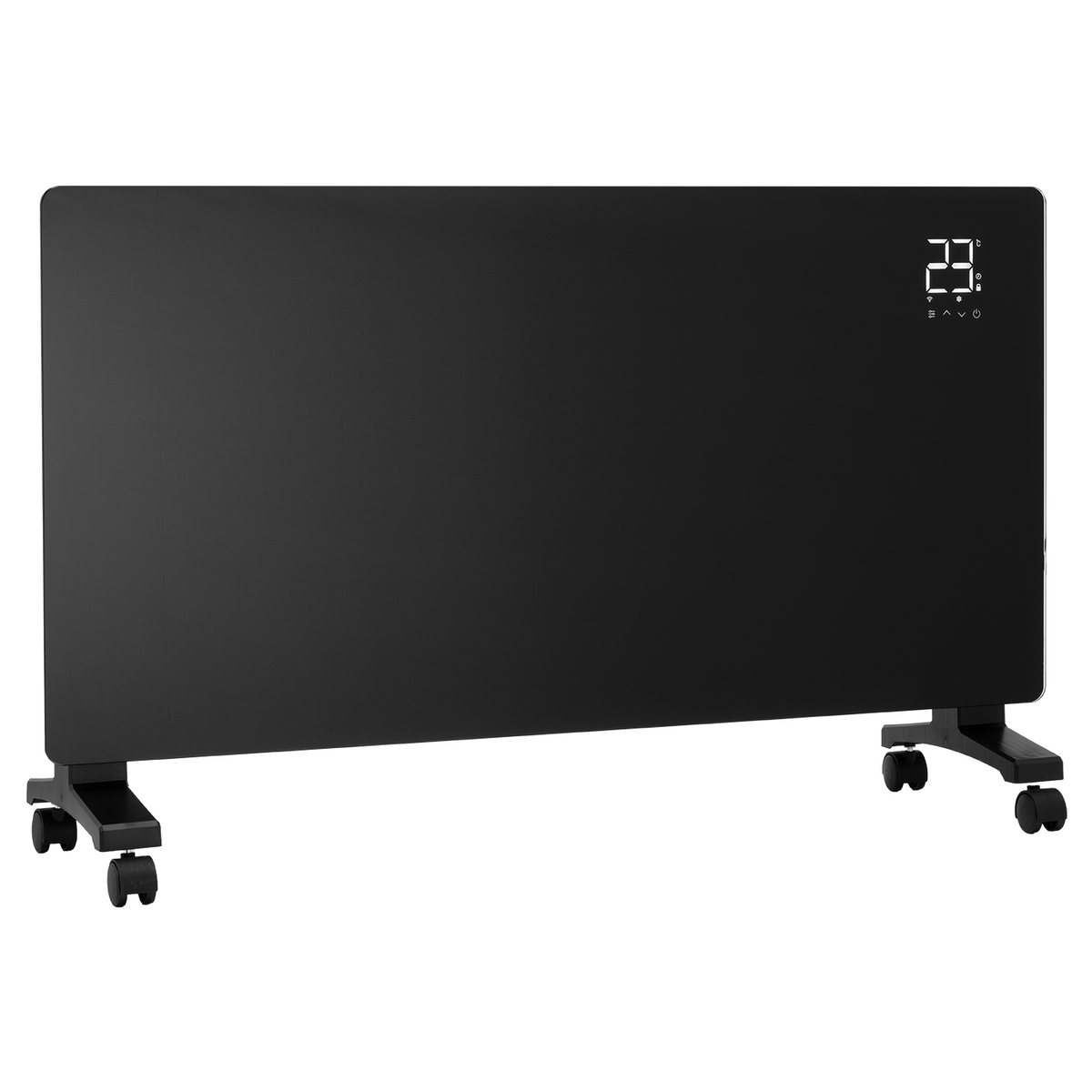 Arlec 2400W Smart Grid Connect Glass Panel Heater with Flame Effect