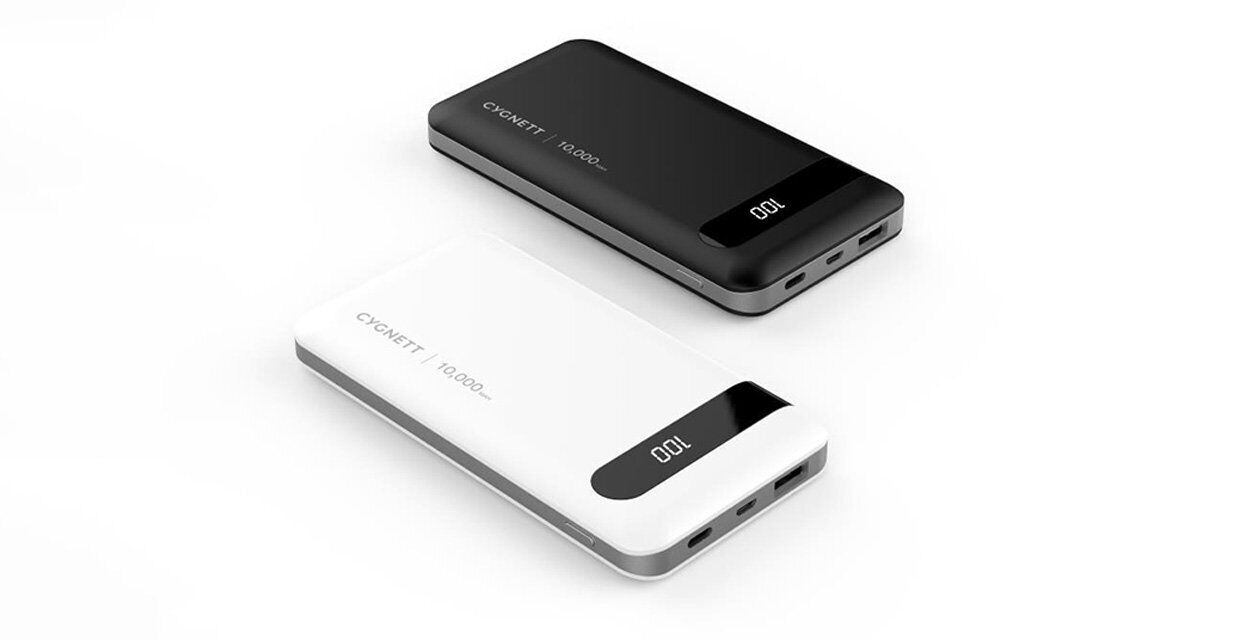 Cygnett ChargeUp Juice 10000mAh Power Bank Pocket Battery Pack USB A + USB C